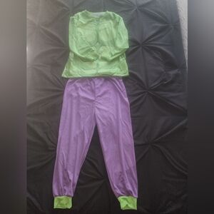 Marvel Avengers Green and Purple Kids Pajama Set.